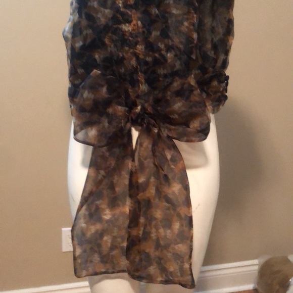 💞ZARA - NWT Sheer Wrap Top (L) - Picture 6 of 15